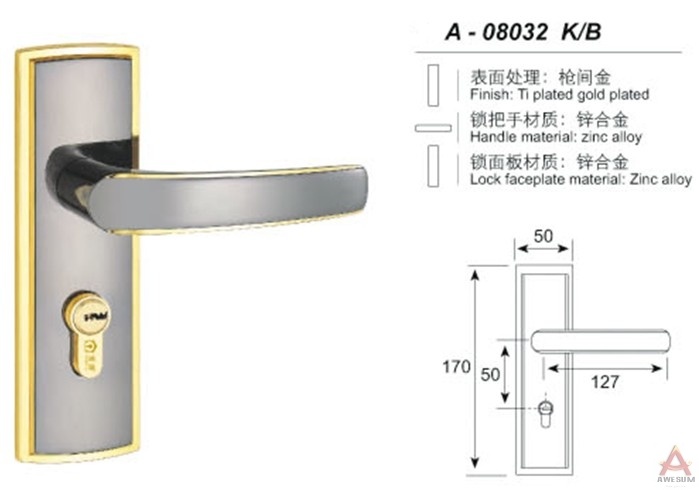 Awesum High Quality Modern Small-size Lock A08032KB