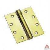 4”x4” stainless steel spring hinge brass plated